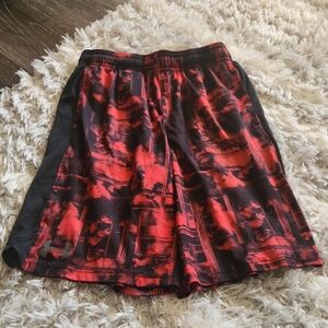 Jordan Red and Black Shorts